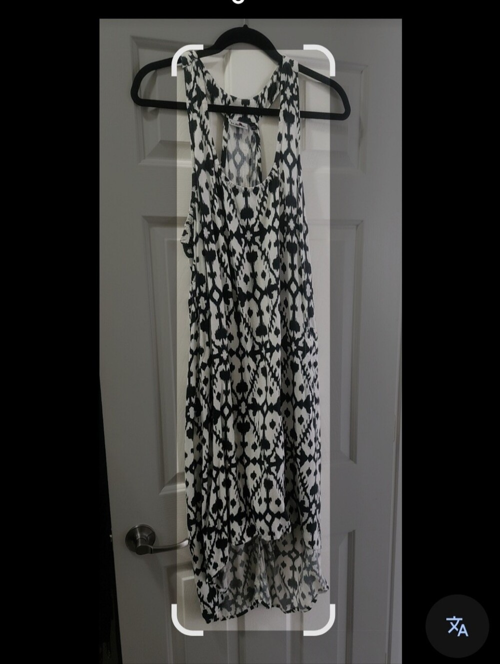 Kavu Navy and White Printed Racerback High-Low Dress - Picture 2 of 5